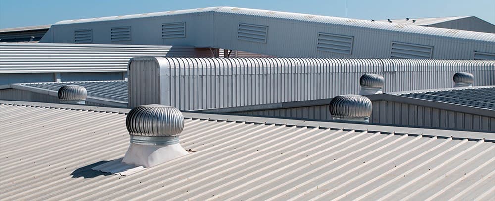 Commercial standing-seam metal roof