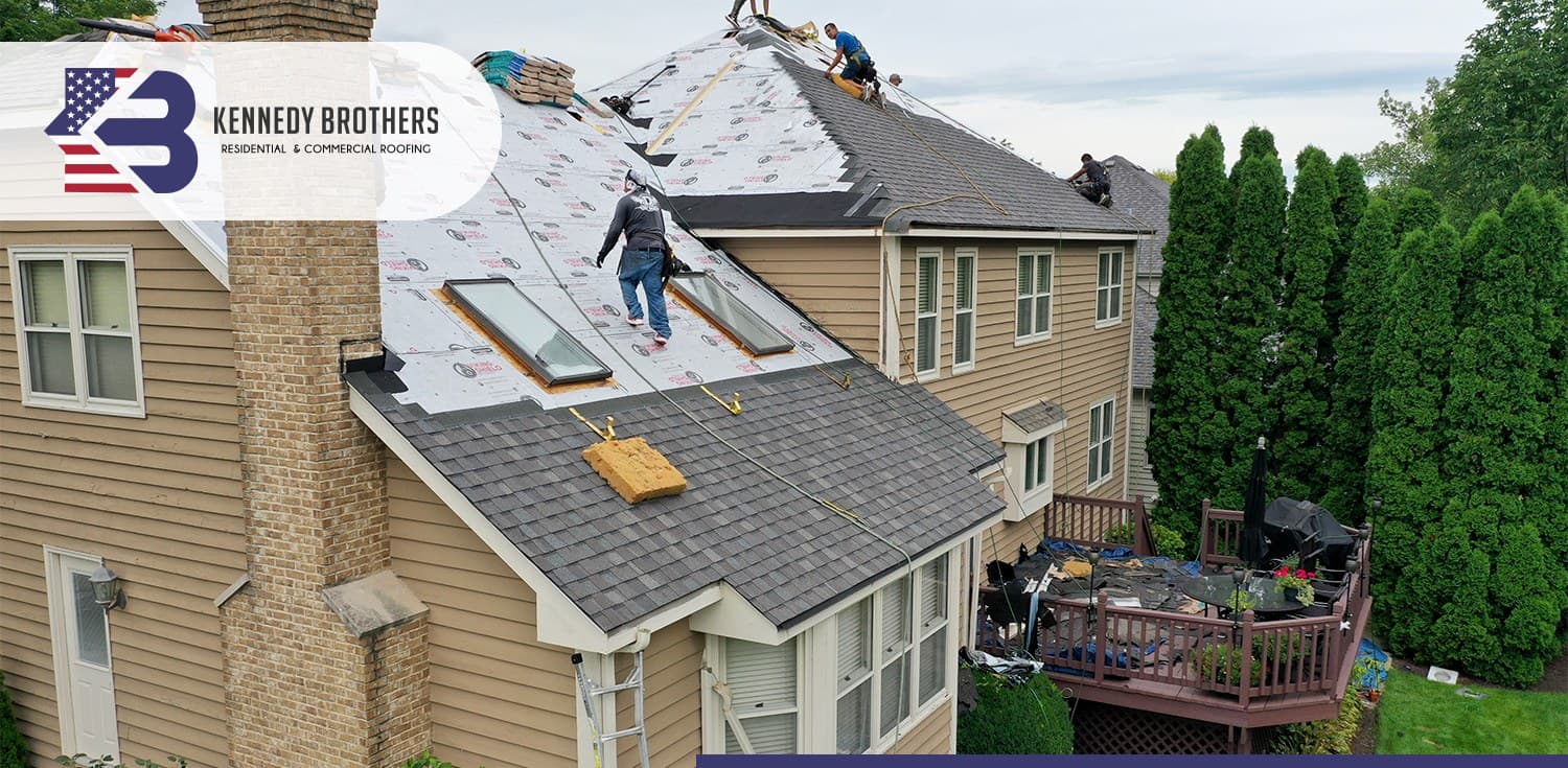 Residential roof installation
